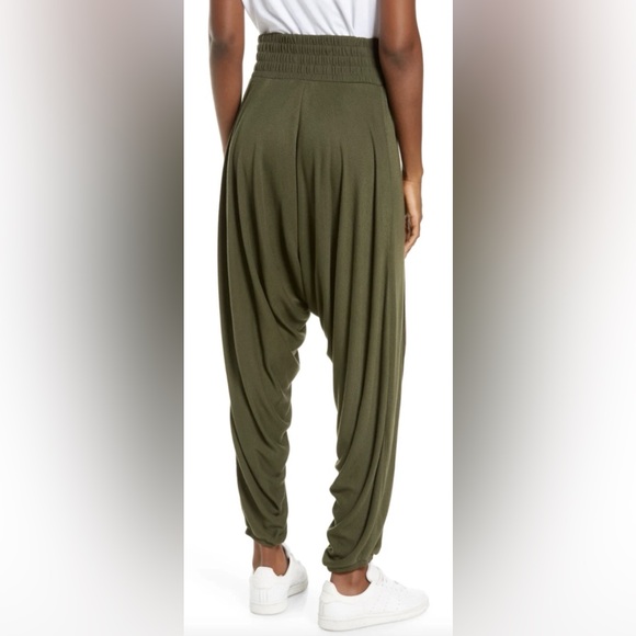 Free People FP Movement Windy Meadow Harem Pants – Cargo Khaki – Size Small - Picture 3 of 15